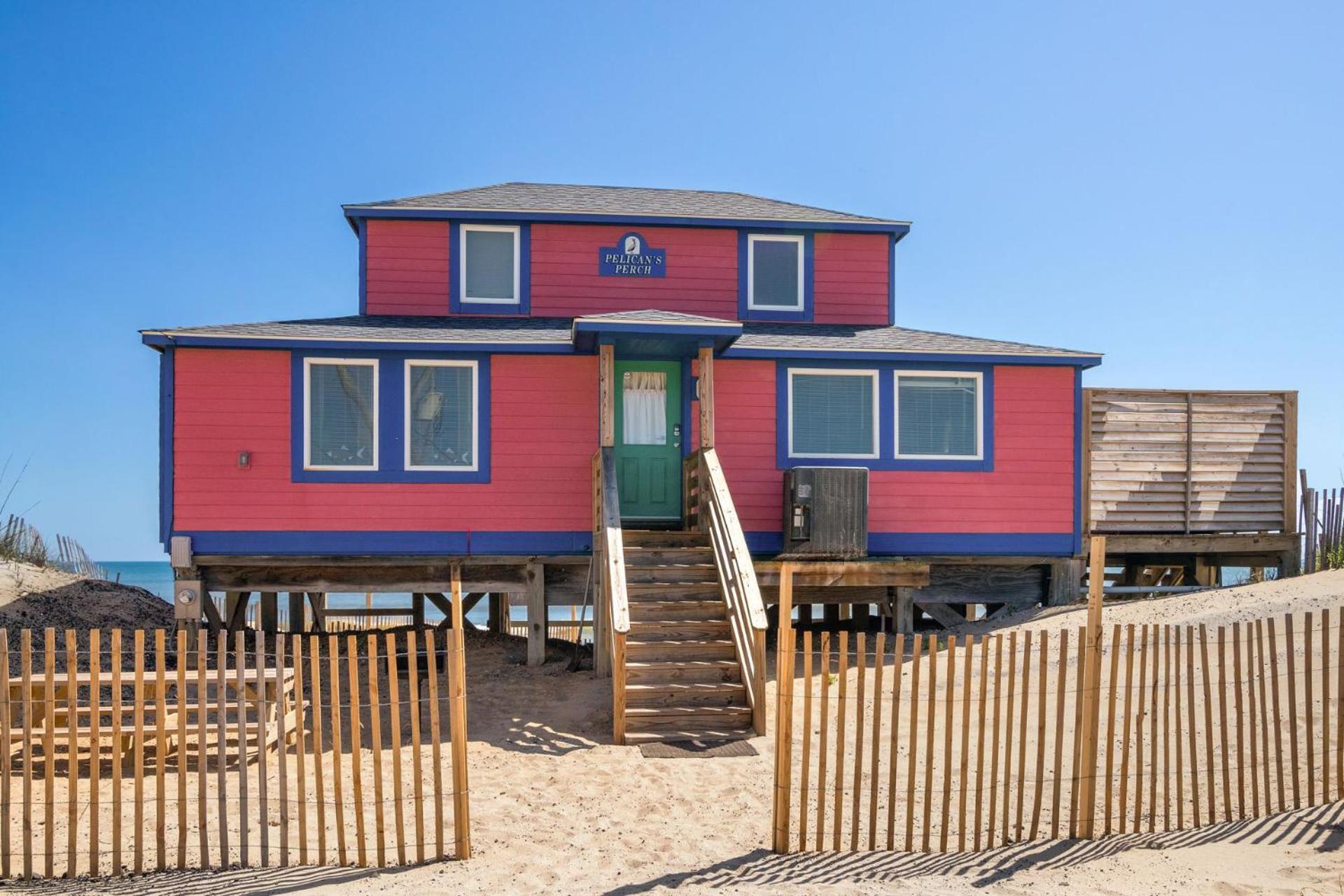4102 Pelicans Perch: The Iconic Obx Oceanfront Kitty Hawk Exteriör bild