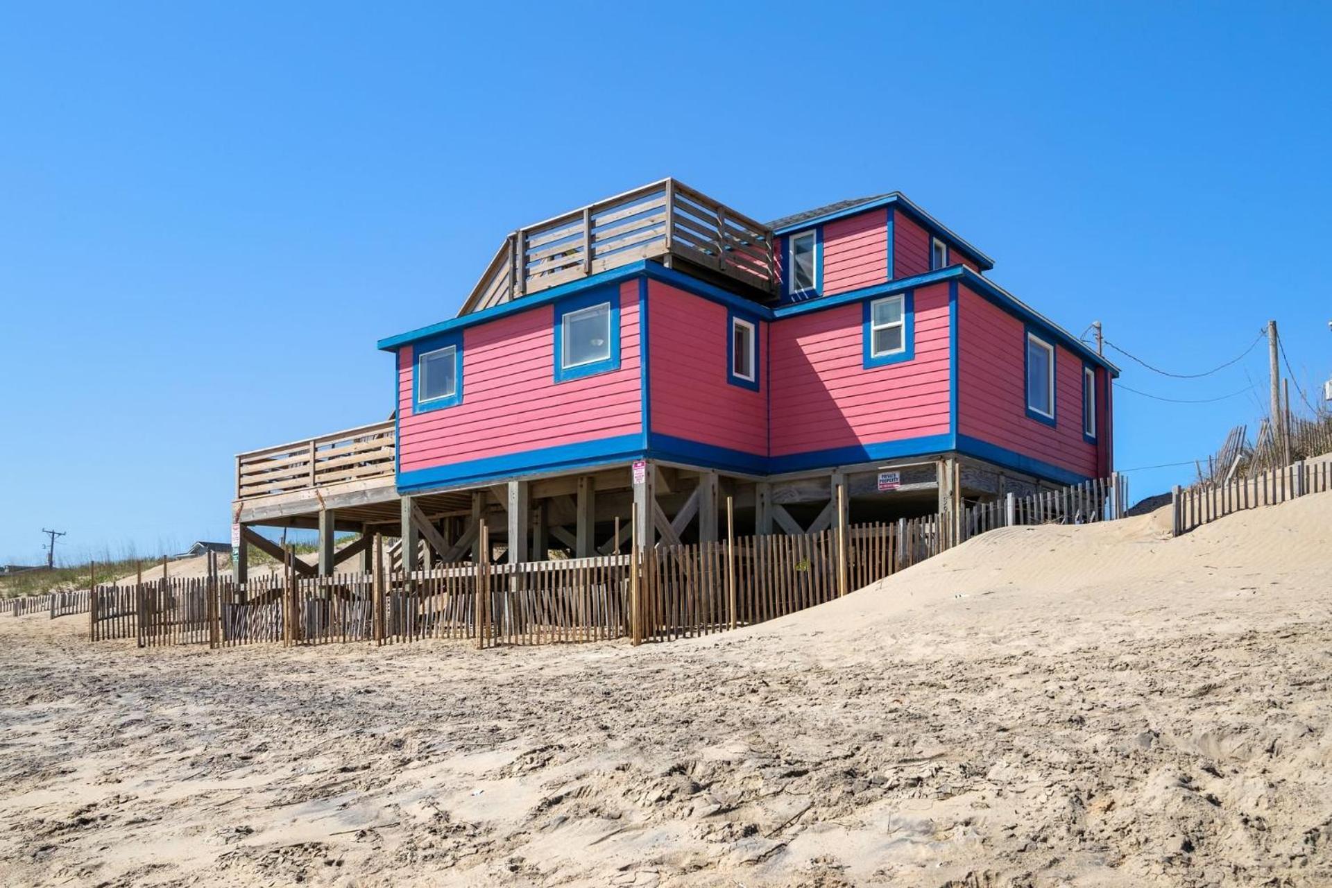 4102 Pelicans Perch: The Iconic Obx Oceanfront Kitty Hawk Exteriör bild