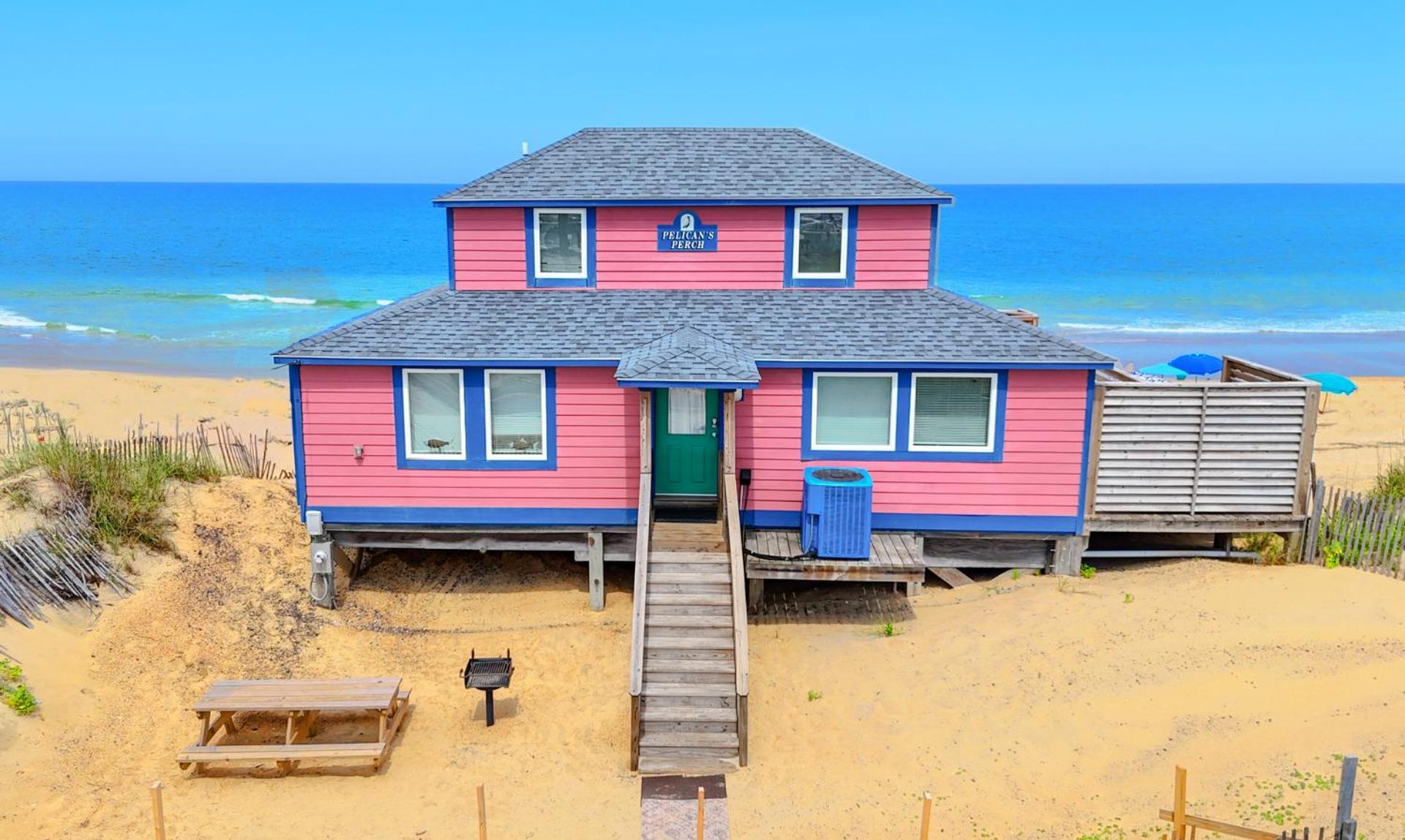 4102 Pelicans Perch: The Iconic Obx Oceanfront Kitty Hawk Exteriör bild